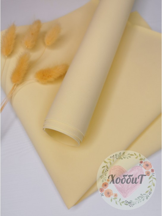 Фоамиран Китай 1мм., 49*49см. (ваниль)